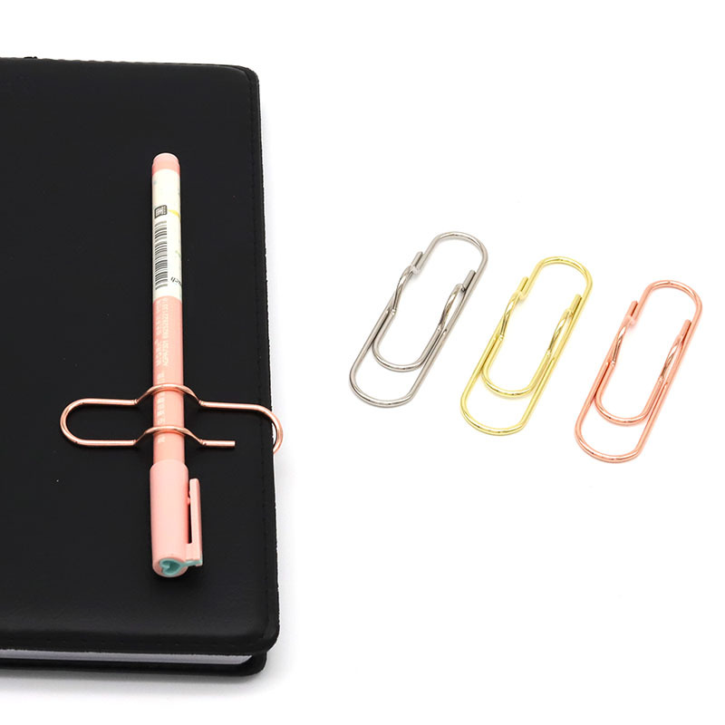 Yyeselk Metal Pen Clips, Multi Function Pen Holder Clips Bookmarks for  Notebooks, Paper Clip Stationery Tool 