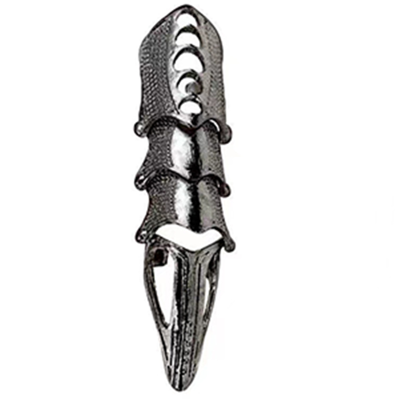 1Pcs Retro Knuckle Nails Bendable Finger Alloy Ring Men Women Jewelry Gift