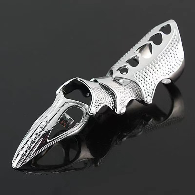 1Pcs Retro Knuckle Nails Bendable Finger Alloy Ring Men Women Jewelry Gift