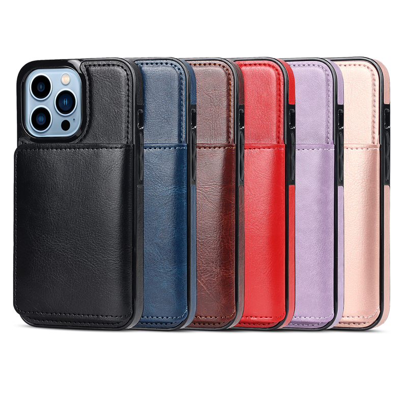 Luxury Leather Cards Wallet Phone Case For Iphone 14 13 12 11 Pro Xs Max Xr  X 8 7 6 6s Plus Se - Temu