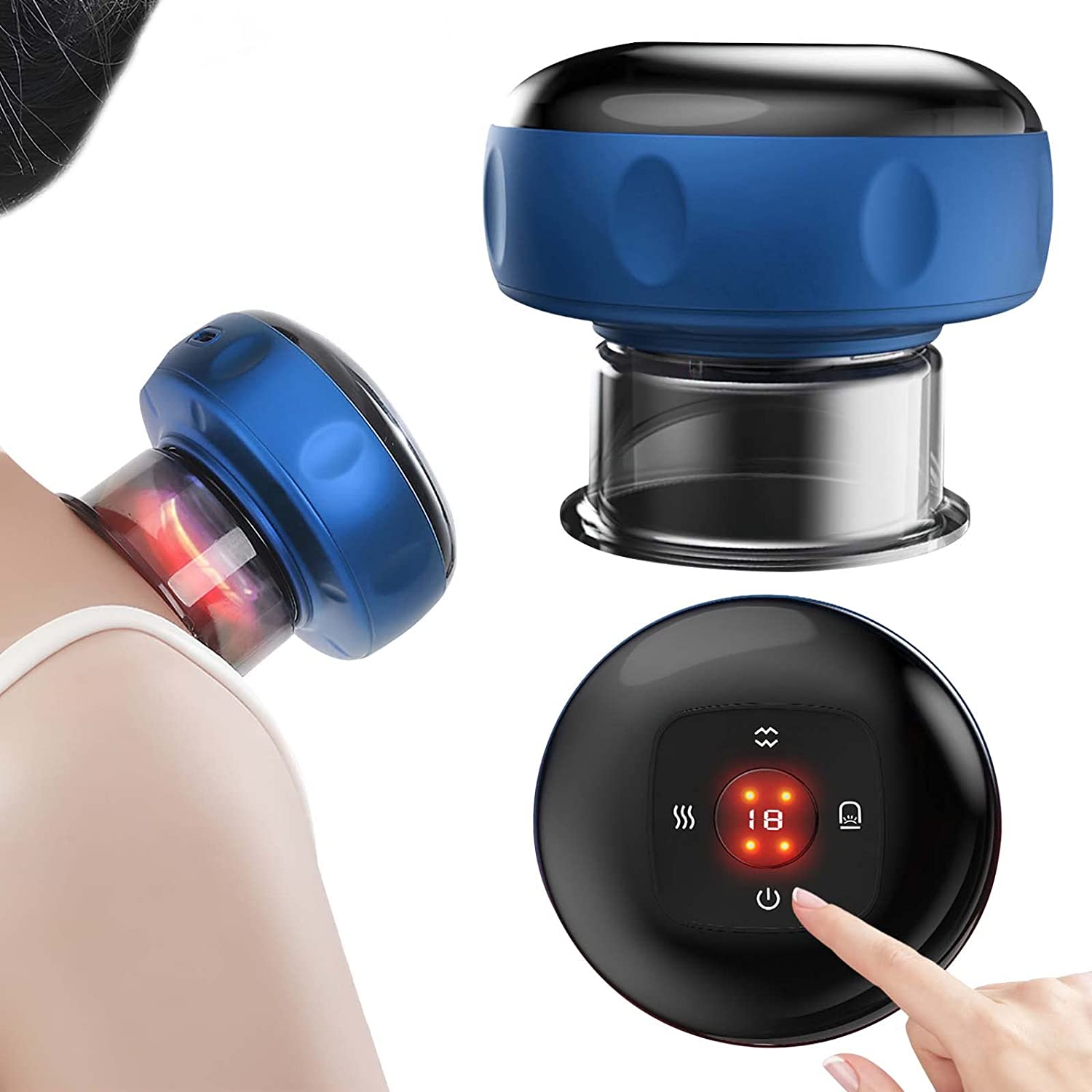 Smart Dynamic Cupping Therapy Set Cellulite Massager 3 In 1 Vacuum Therapy Machine Remover Gua