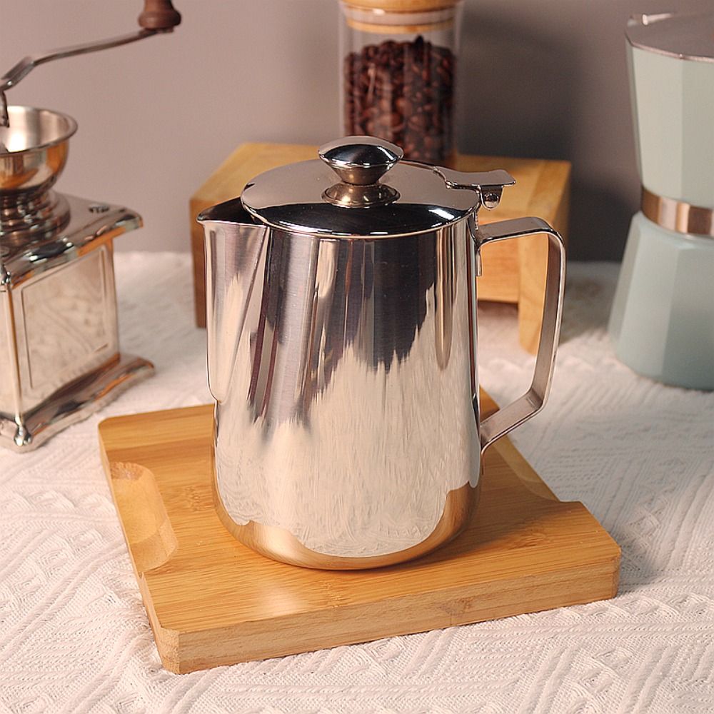 Stainless Steel Milk Frothing Pitcher Espresso Steaming Coffee Barista  Latte Frother Cup Cappuccino Milk Jug Cream Froth Pitcher