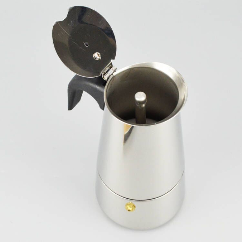 4/6/9Cup Stovetop Espresso Maker Stainless Steel Italian Coffee Machine  Moka Pot