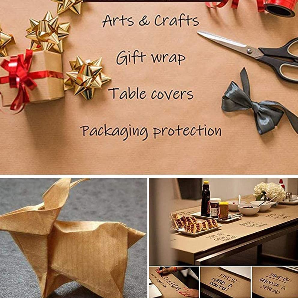 Brown Kraft Paper Roll, Package Paper, Simple Elegant Wrapping