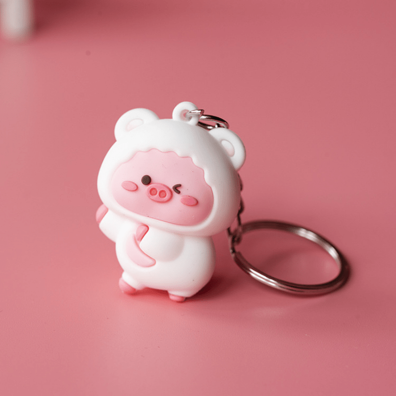 Dog Doll Charm Keychain Cartoon Keyring Keychain Bag Accessory Car Pendant  Phone Ornament - Temu