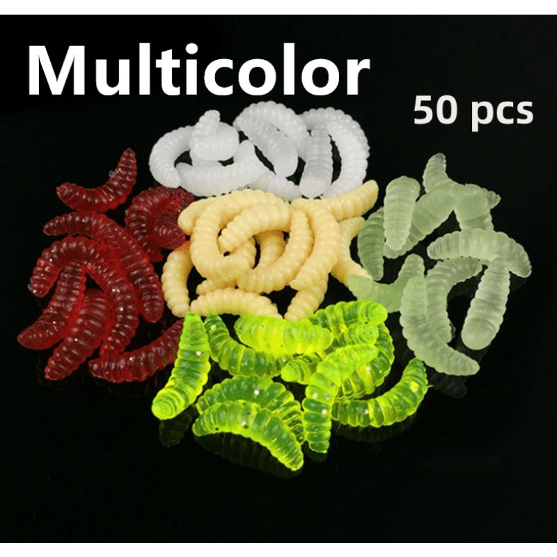 Assorted Colors Soft Fishing Lure Hook Carp Fishing Silicone - Temu