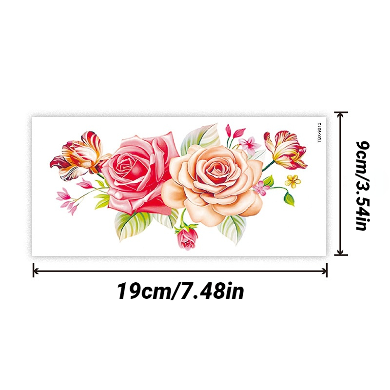Wholesale CRASPIRE 10 Sheets Temporary Tattoos Large Flower Fake Temporary  Tattoo Stickers Waterproof Arm Makeup Floral Blossom Tattoos Paper Flower  Stickers Art 