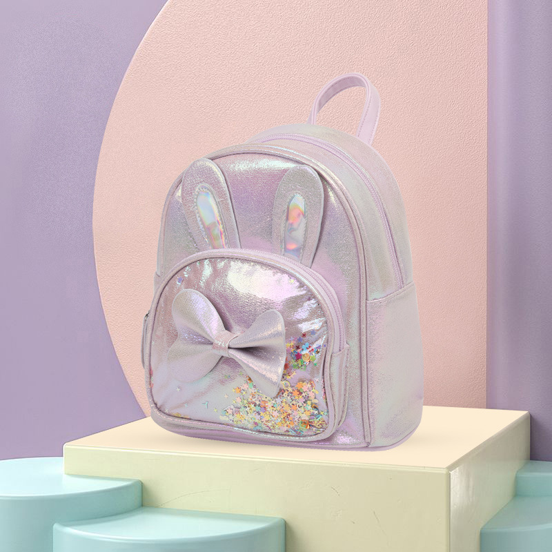 Childrens Cute Cartoon Rabbit Ears Backpack Kindergarten Schoolbag