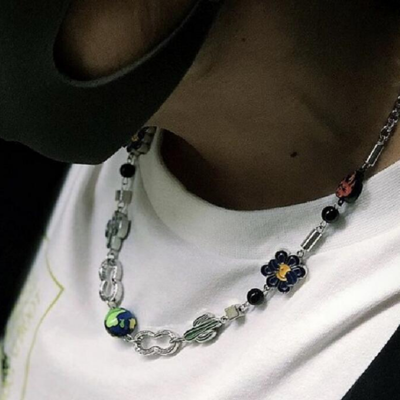 Chain Choker Necklace For Girls Women Men Emo Punk Grunge Jewelr