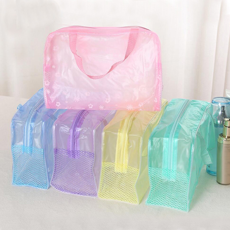 Transparent Pvc Bags Clear Travel Organizer Makeup Bag - Temu