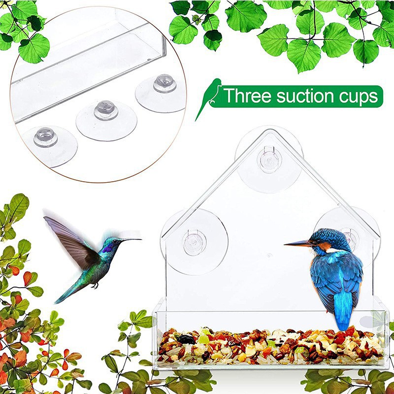 2 Automatic Bird Feeder Feeding Station Anti Splashing Bowl | MercadoLivre