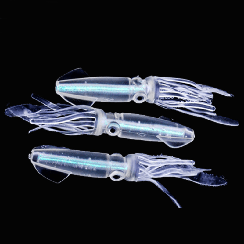 8pcs/lot 30cm jig octopus fishing lure luminous Squid Skirts Soft Plastic  octopus Lures Trolling Saltwater Bait for tuna fishing
