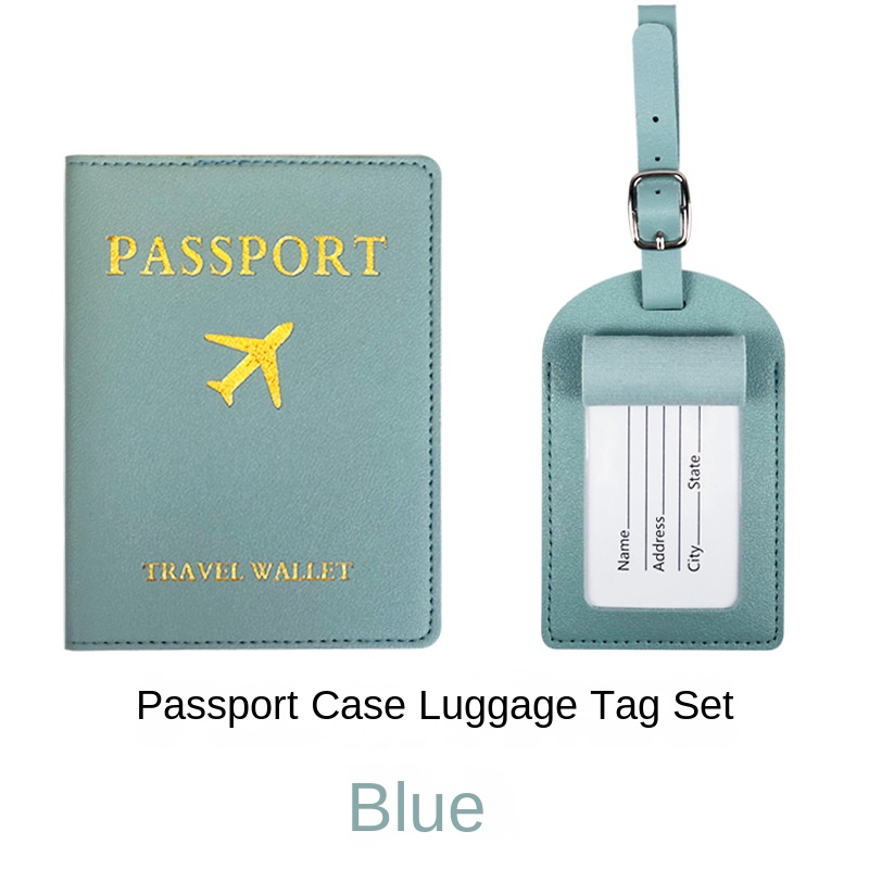 Luggage Tag Passport Holder Set with Cover