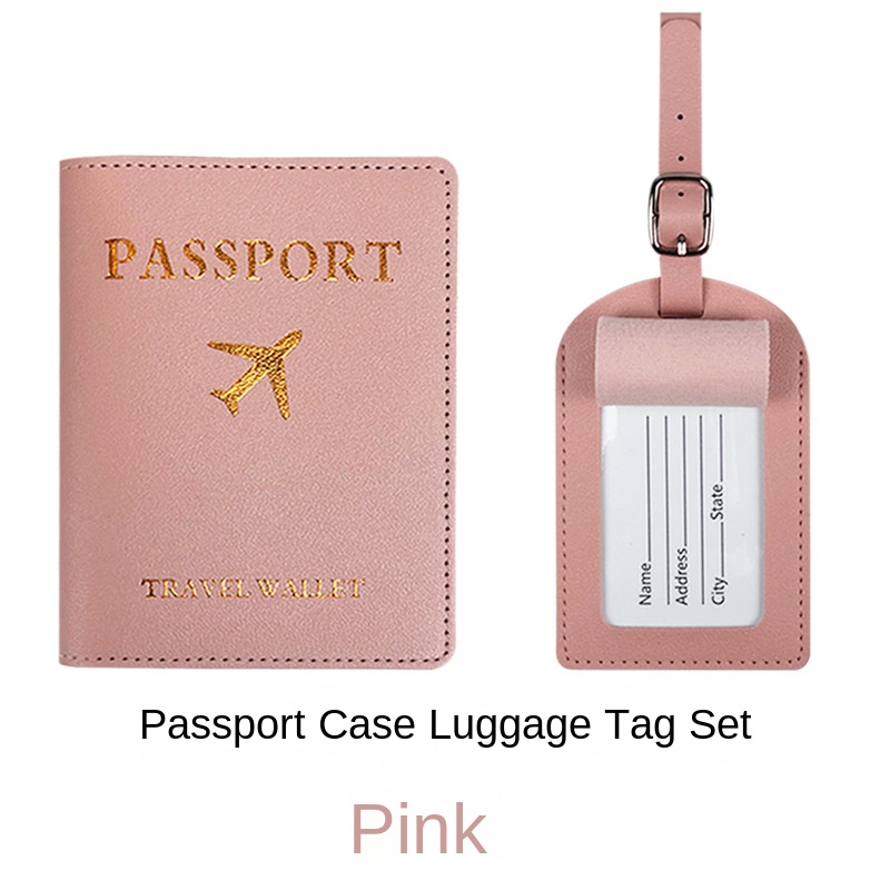 Luggage Tag Passport Holder Set with Cover