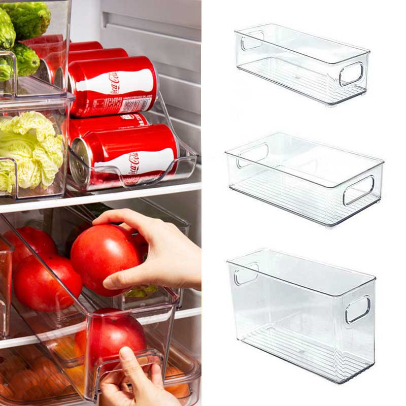 Portable Refrigerator Storage Box, Stackable Kitchen Fruit And Vegetable  Drinks, Cooler Storage, Transparent Fresh-keeping Box, Refrigerator Fruit  Vegetable Crisper, Eggs Ginger Garlic Green Onion Food Storage Containers,  Home Kitchen Utensil - Temu