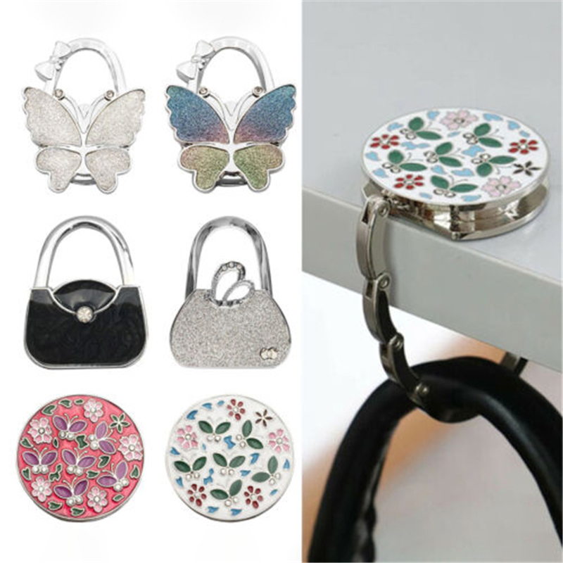Floral Round Foldable Table Hook Bag Handbag Hanger Holder - Temu