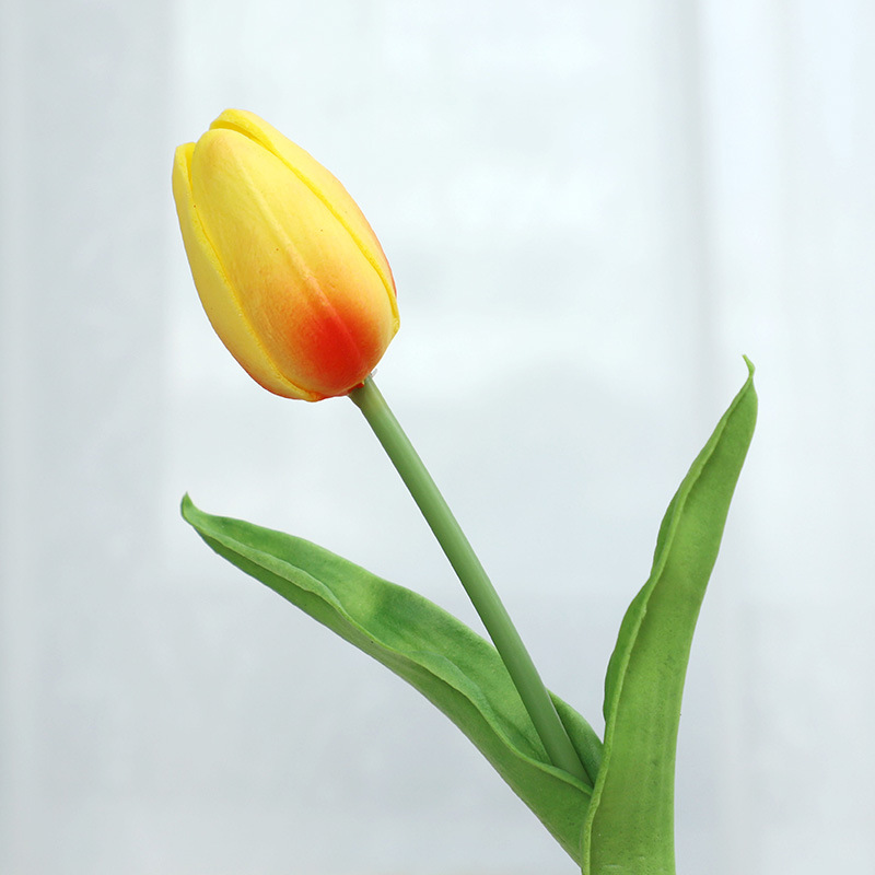 Fiori di tulipano Yaju, fiori di tulipano finti, bouquet da sposa nuziale,  bouquet di tulipani falsi realistici per la casa (12 pezzi, blu)