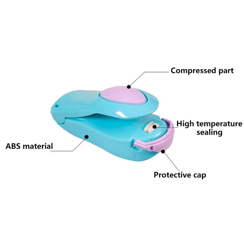 Mini Máquina De Sellado, Máquina De Sellado De Bolsas De Alimentos,  Adecuada Para Sellar Bolsas De Aperitivos Sin Terminar, Accesorios De  Cocina - Temu