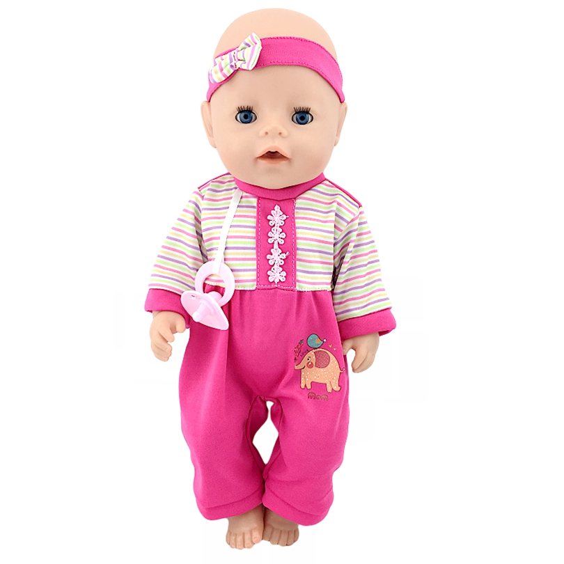 Accessoires de vêtements de poupée combinaison avec tétine et