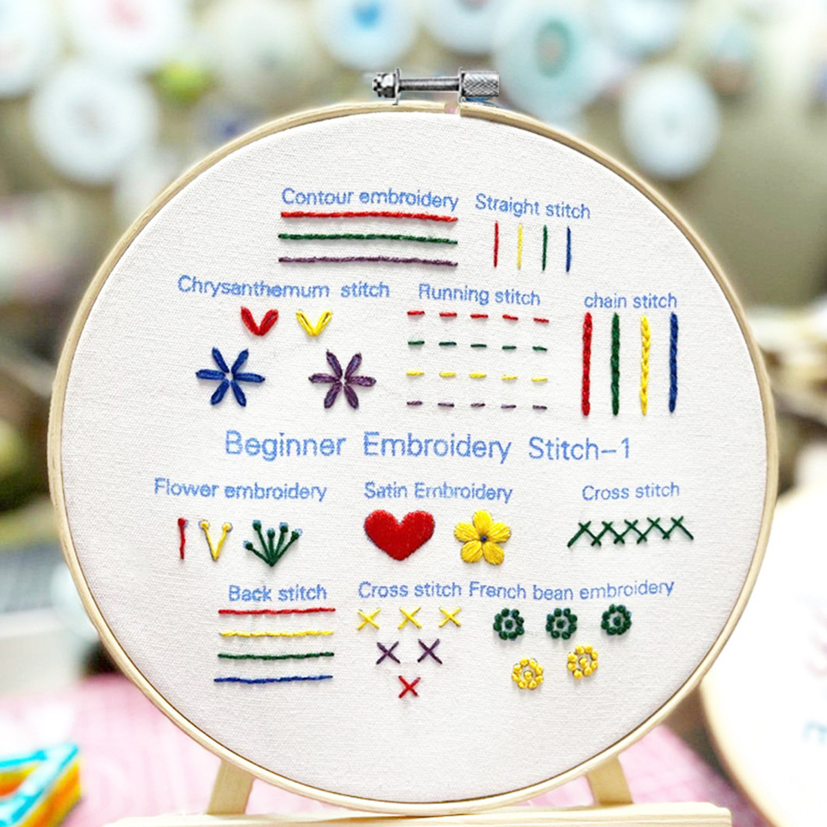 Diy Embroidery Stitch Kit Handmade Embroidery - Temu