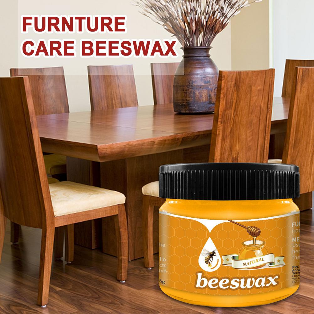 CARGEN - Cera de abejas para muebles de madera, mesa de comedor, puertas,  pisos, sillas, armarios; para protección y cuidado, 5 botes de cera de