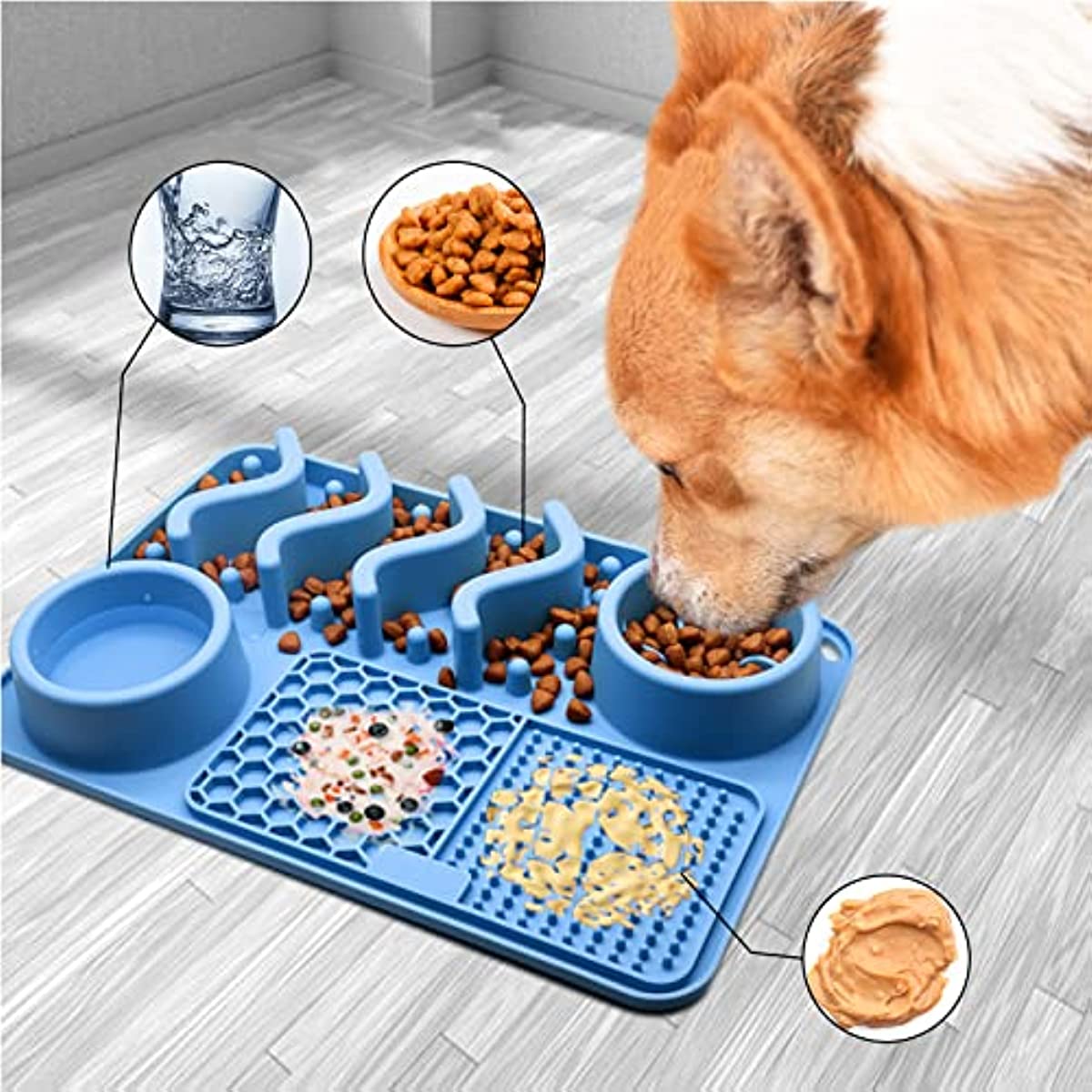 Puzzle Feeder™ / Dog Bowl for Eating Habit Training (Lawn-Green)