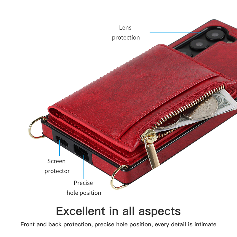 high quality leather wallet card slot case for Samsung galaxy S20 21