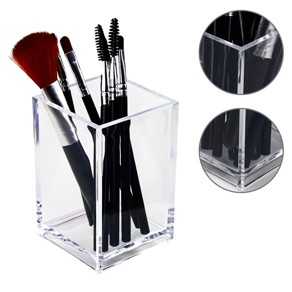 Organizador De Maquillaje Porta Brochas De Acrilico