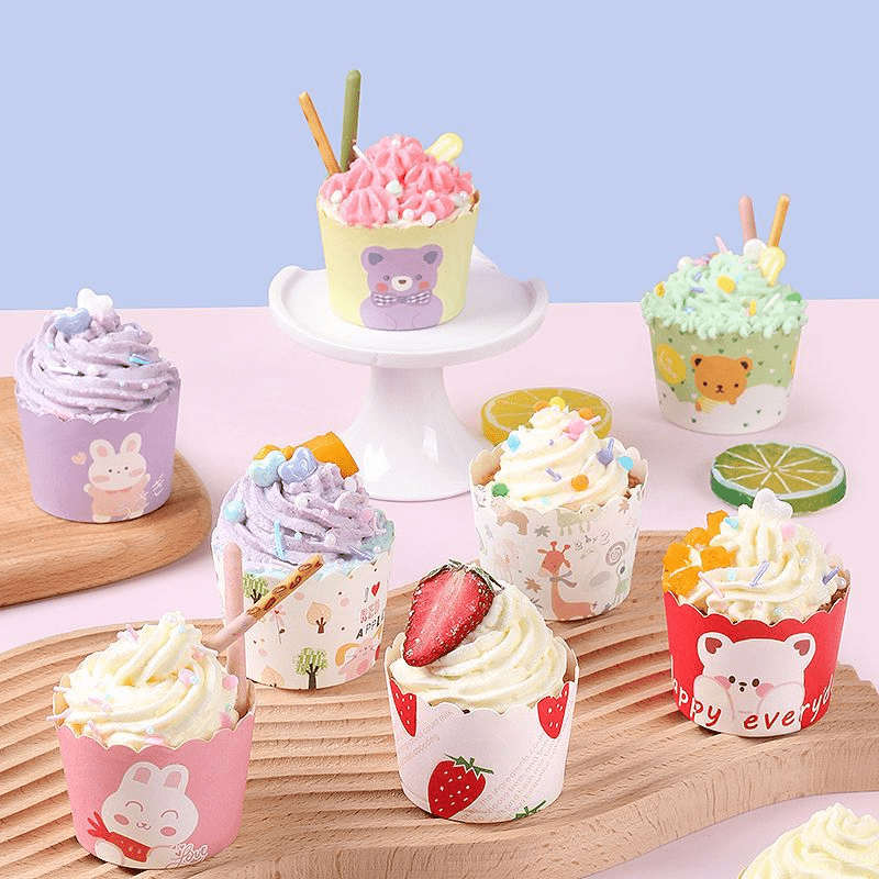 100pcs Oven-safe Cupcake Liners, High Temperature Resistant & Oil-proof Muffin  Baking Cups