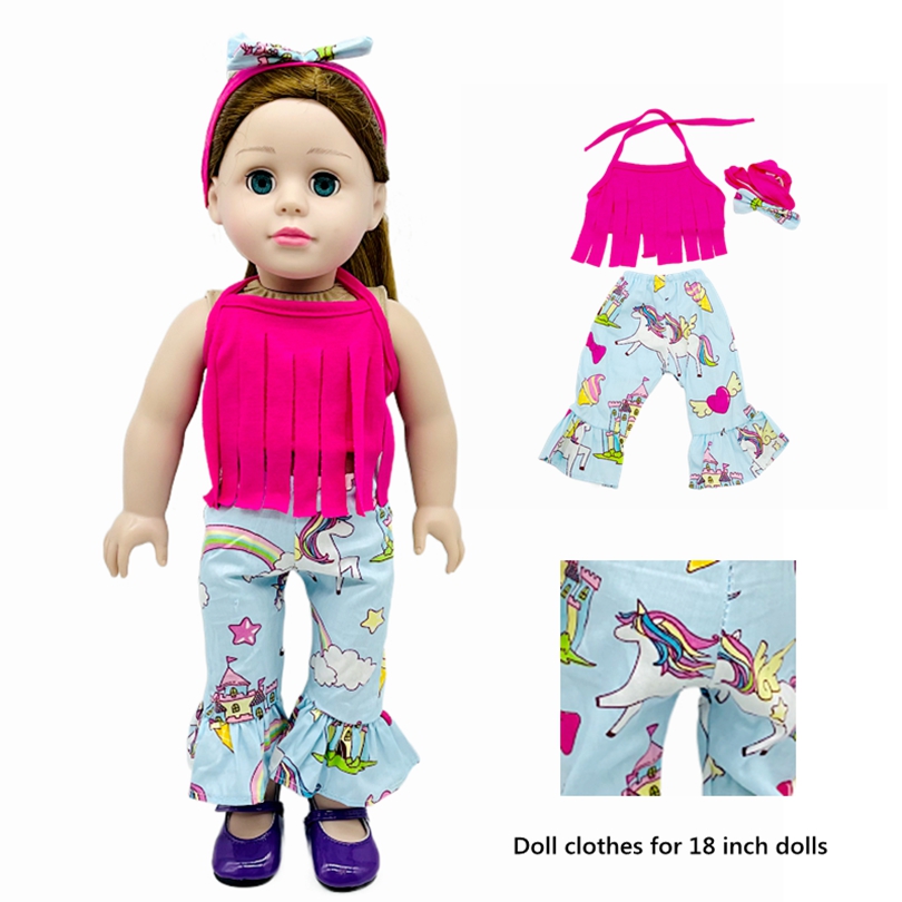 18 Doll Clothes-18 Doll YOGA OUTFIT Fits American Girl Dolls 6 Pc