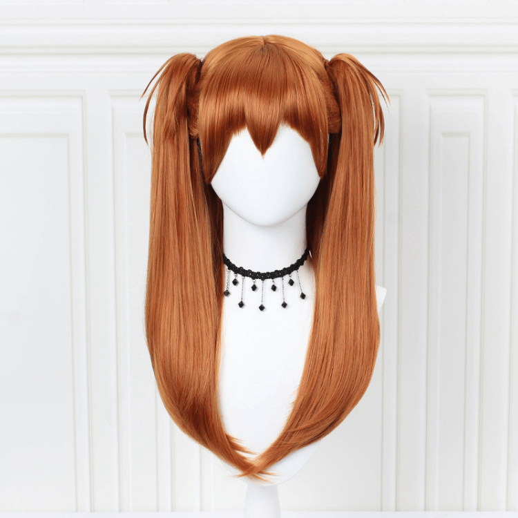 Wig Halloween Headgear Eva Wig Cosplay Orange Double Temu