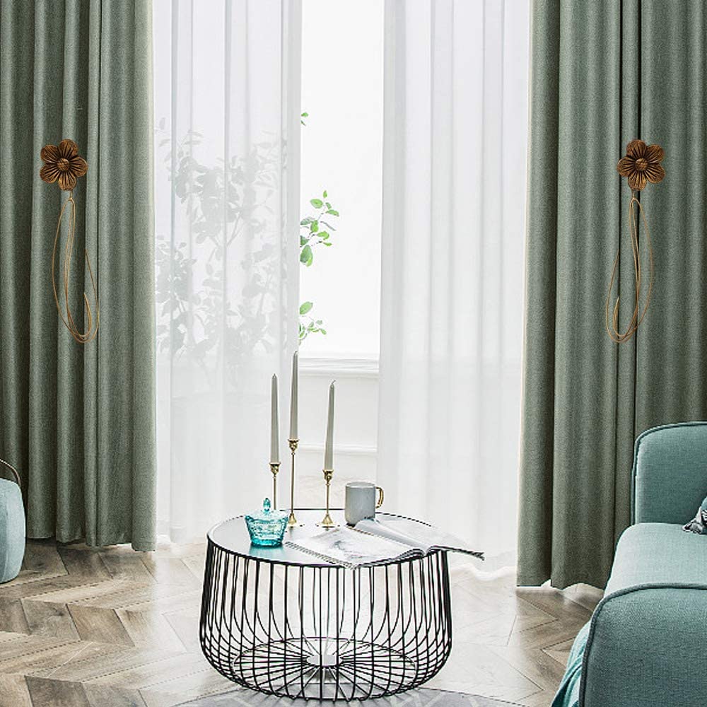 Magnetic Curtain Tiebacks Clips - Window Tie Backs Holders for Home Office  Decorative Rope Holdbacks Classic Tiebacks Design, Grey 1 Pair : :  Home