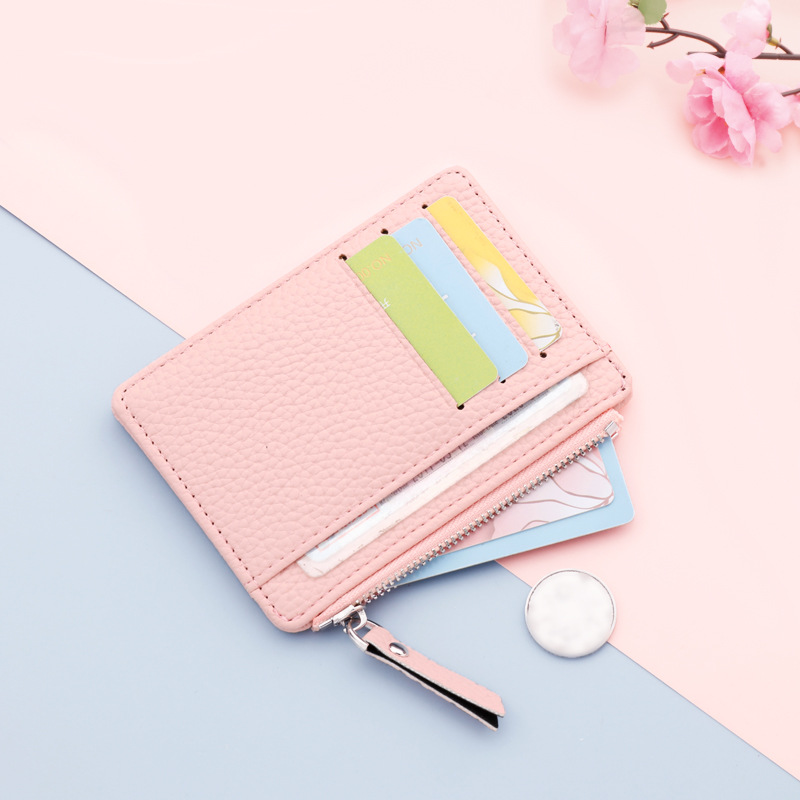 Minimalist Slim Card Holder Solid Color Faux Leather Bag Versatile Clutch  Wallet With Card Slots, 90 Days Buyer Protection