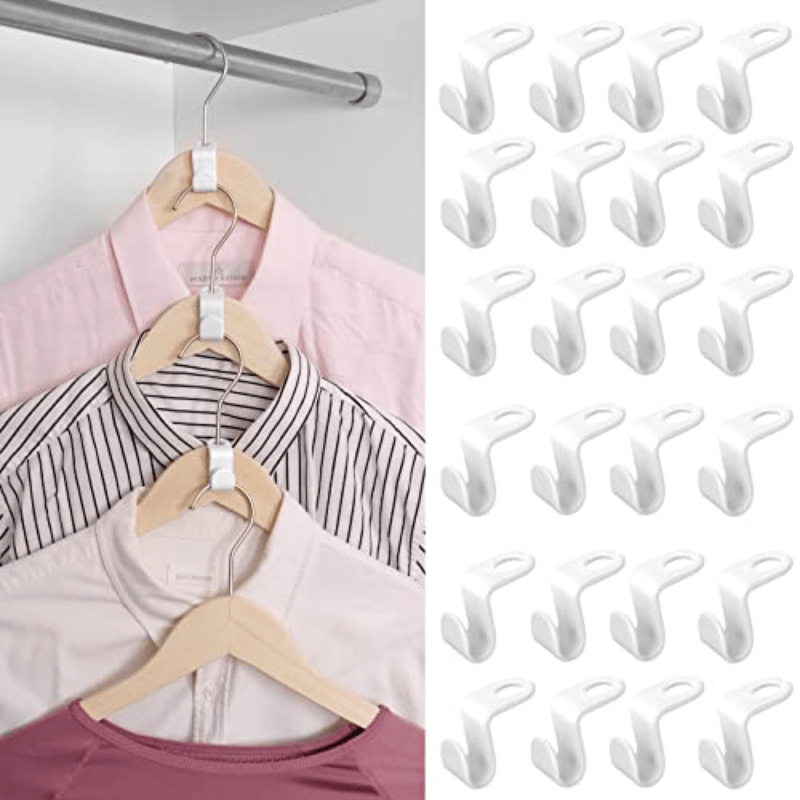 Clothes Hanger Connector Hooks Space Saving Cascading Hooks for
