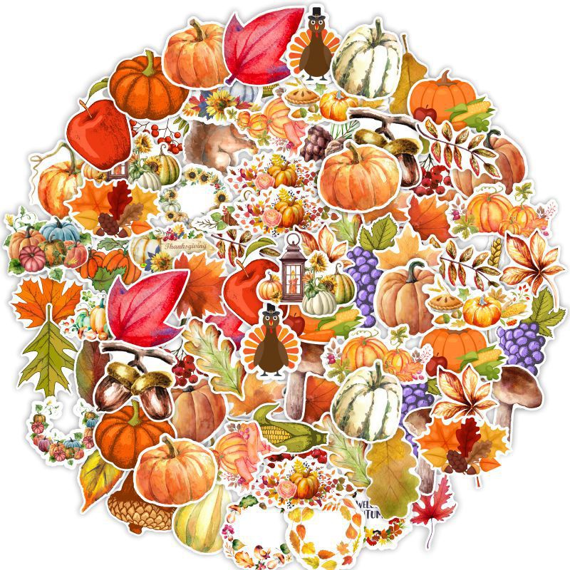 Halloween Functional Doodle Stickers, Fall Stickers, Autumn