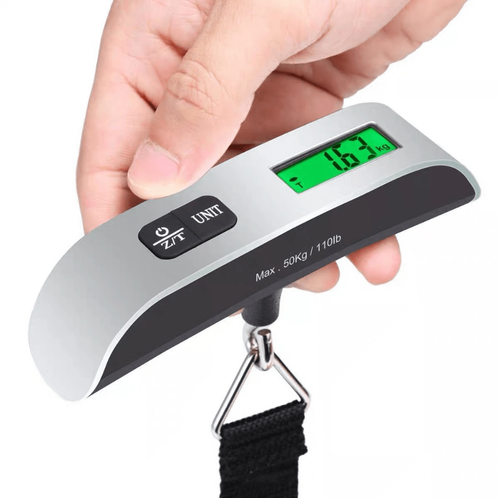 Portable Scale Digital LCD Display 110lb/50kg Electronic Luggage Hanging  Suitcase Travel Weighs Baggage Bag Weight Balance Tool
