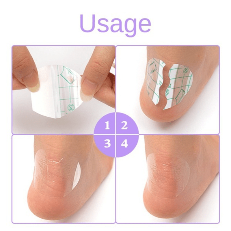 20/40pcs Transparent Waterproof Foot Protection Sticker, High Heels Relief, for Heel Care