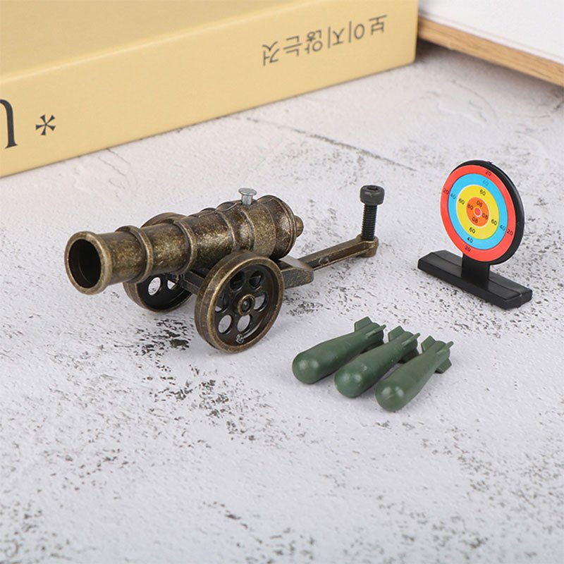 Mini Cannon Model Fireable Military Weapon Replica Tabletop Temu