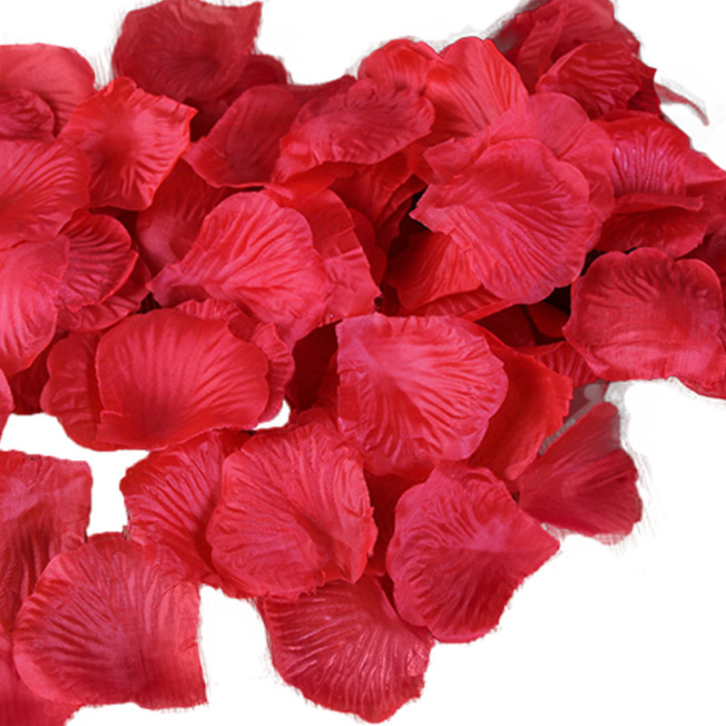 500 pezzi/pacco, petali di rosa rossa, decorazioni per feste di matrimonio,  decorazioni per la casa, fiori finti, fiori di seta artificiali, ornamenti