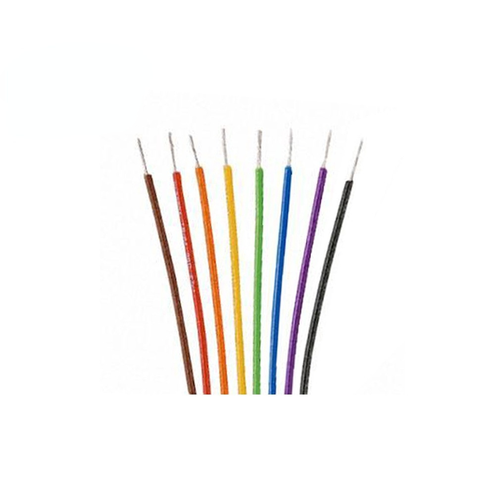 Colored Insulation Cable B-30-1000 250M 30 AWG 8-Wire Test Wrapping Wire,  Tinned Copper Solid Cable