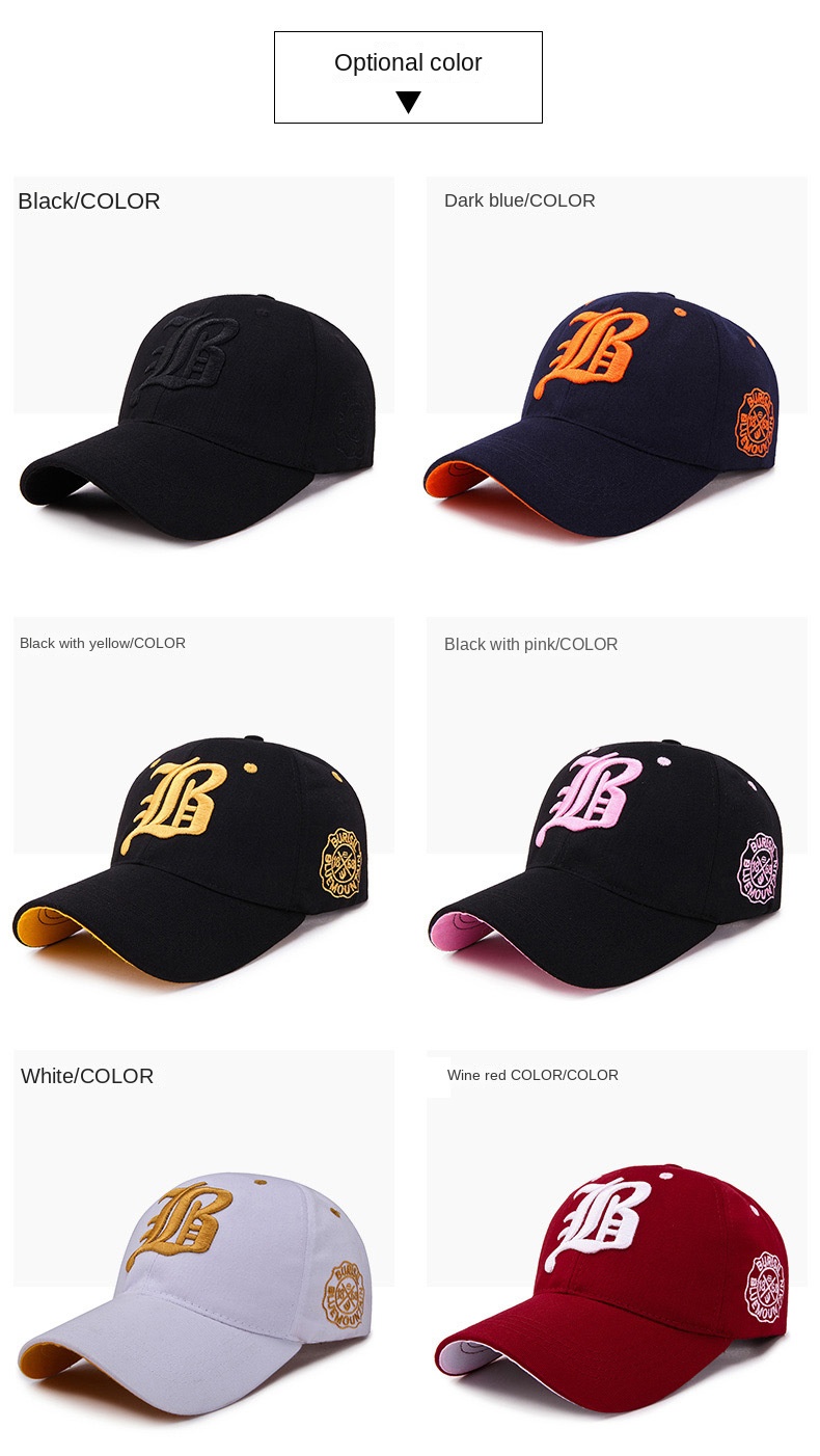 Gorra con bordado de R gótica, Gorra de béisbol y hip hop de un solo color,  Gorro unisex, casual, ajustable para papá, mujeres y hombres