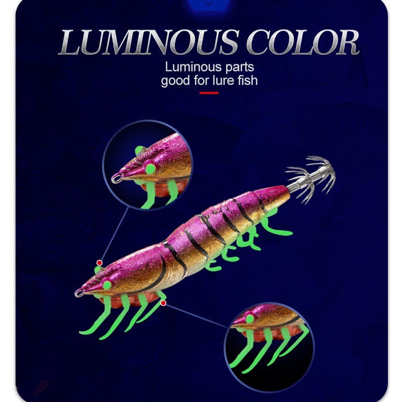 Luminous 3d Shrimp Prawn Baits Fluorescent Squid Jigs - Temu Australia