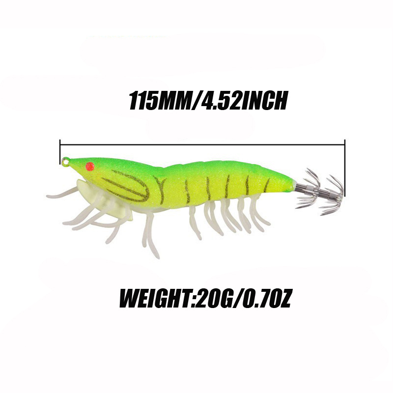 Cheap HYBRID Shrimp EGI Lure 115mm/20g For Fishing Squid Jigs