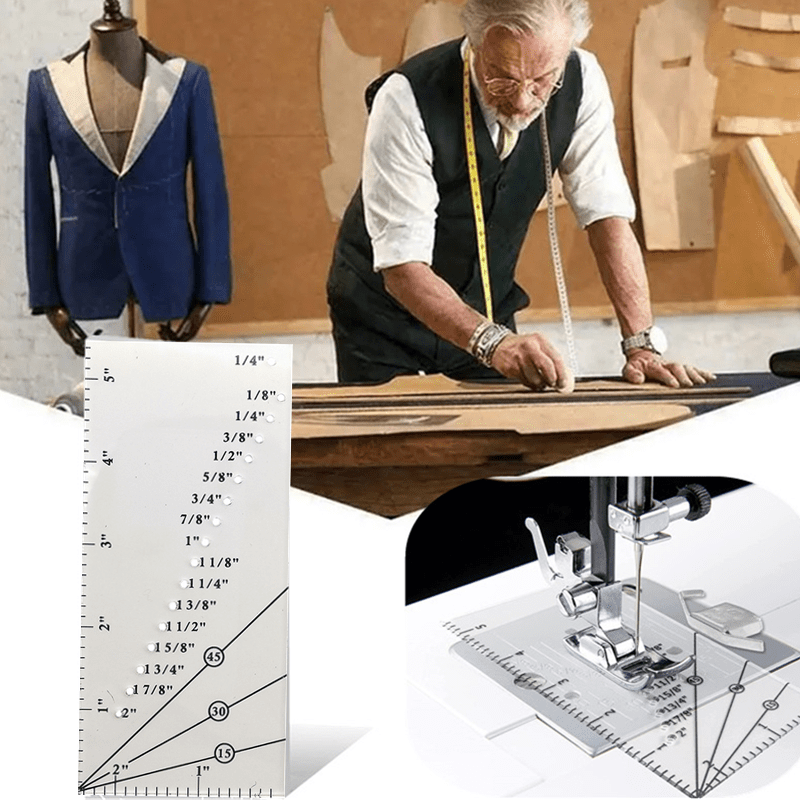 Acrylic Sewing Seam Guide Seam Allowance Guide Ruler, 1/8 to 2 Inch St –  Stitch Love Studio