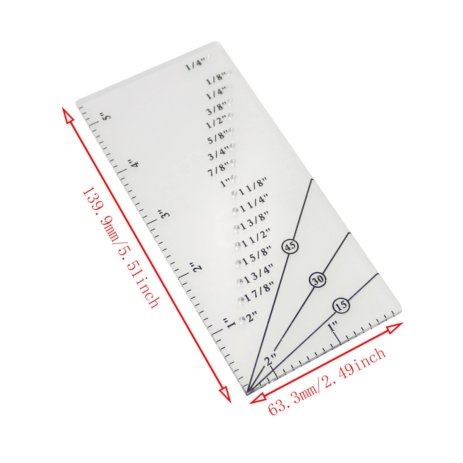 Seam Guide Ruler Quilting Sew Seam Allowance Rulers 1/8 - Temu