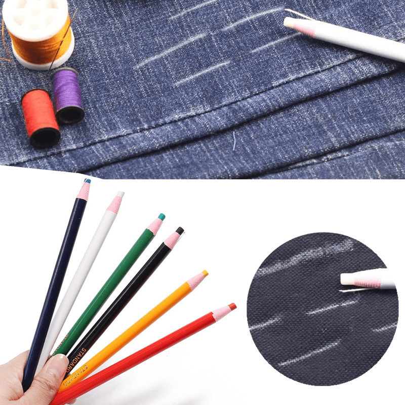 5pcs Tailors Chalk Pencils Water Soluble Sewing Mark Pencils Free Cutting  Marking Fabric Craft Marking Sewing Tool