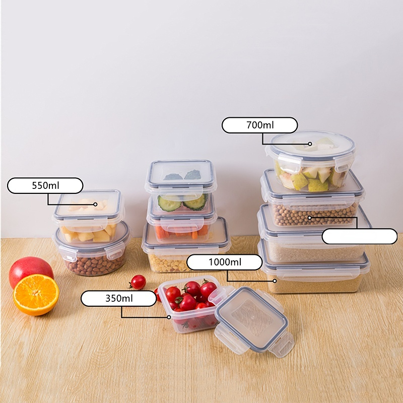 Food Storage Containers With Bamboo Lids, Clear Airtight Food Jars,  Moisture-proof Transparent Sealed Fresh-keeping Box, For Cereal, Rice,  Pasta, Coffee Beans, Nuts And Sugar, Plastic Food Preservation Tank, Home  Kitchen Supplies 