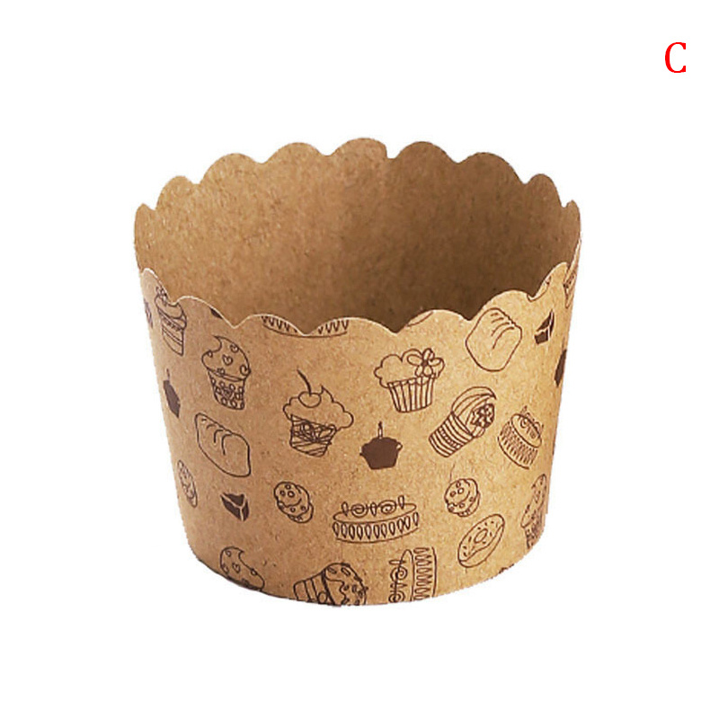 50Pcs Cupcake Paper Cups Wrapper Cake Mold Muffin Cupcake Liners Baking C_m$