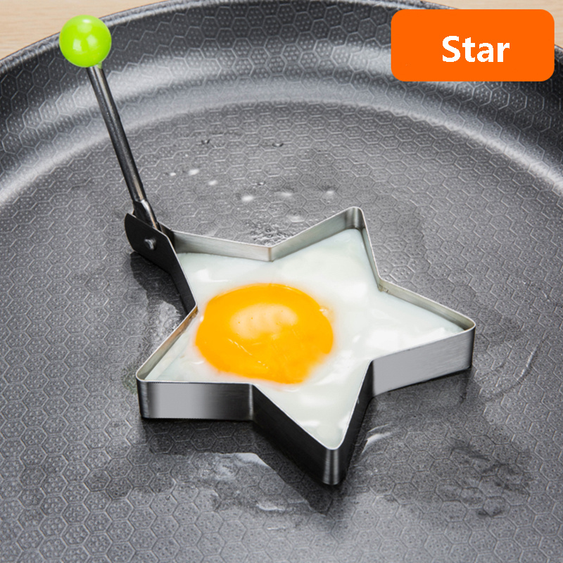 MEROTABLE Stainless Steel Omelette Fried Egg Mold Round Shaper Eggs Mould  for Cooking Breakfast Frying Pan Oven Kitchen