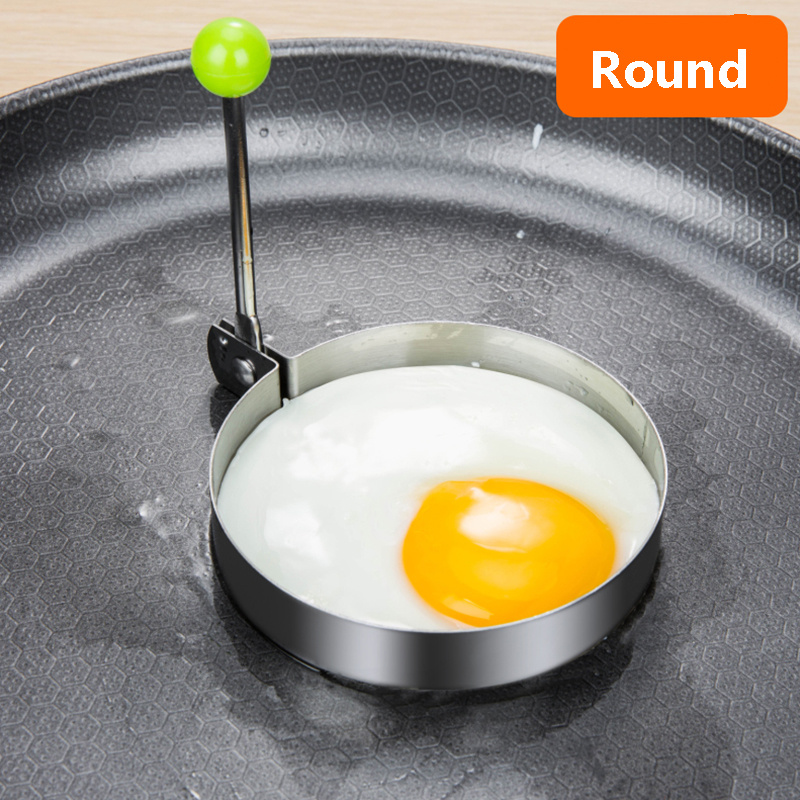 Fried Egg Cooking Rings Pancake Mould Maker Baking Shaper Stainless Steel  Fried Egg Ring Omelette Mold Kitchen Utensils Creative For Breakfast - Temu